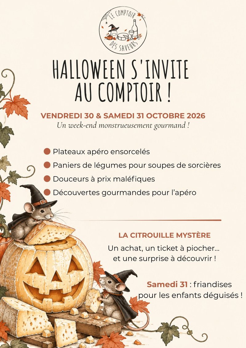 Halloween s'invite au Comptoir des Saveurs !