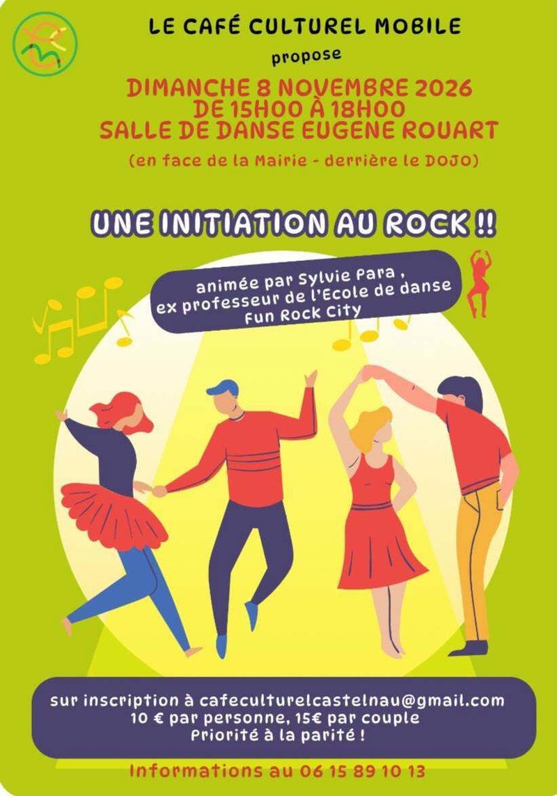 Vous avez envie de danser ? Débutant ou confirmé participez à l'atelier d'initiation au rock proposé par l'association le Café culturel