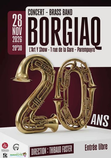🎺🎶 LE BASS BAND BORGIAQ EN CONCERT À PAREMPUYRE !