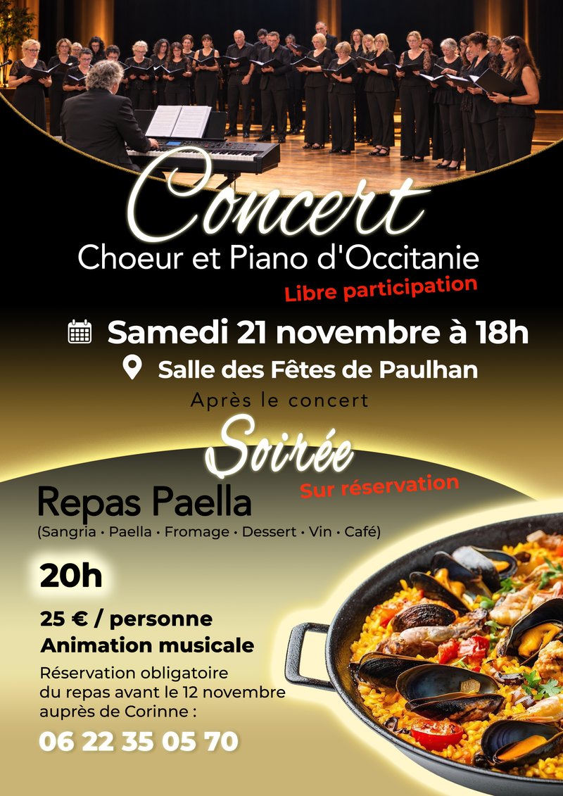 CONCERT & SOIRÉE PAELLA