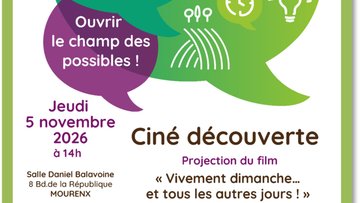 Ciné-découverte : Vivement dimanche et tous les autres jours !