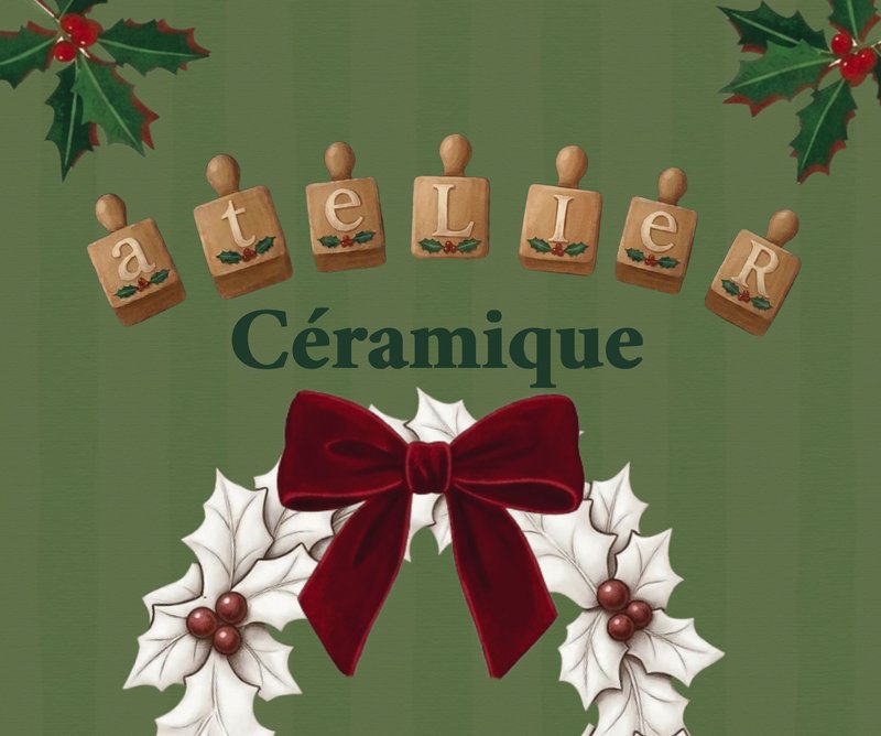 Atelier céramique de Noël à Bordeaux : créez votre couronne en argile