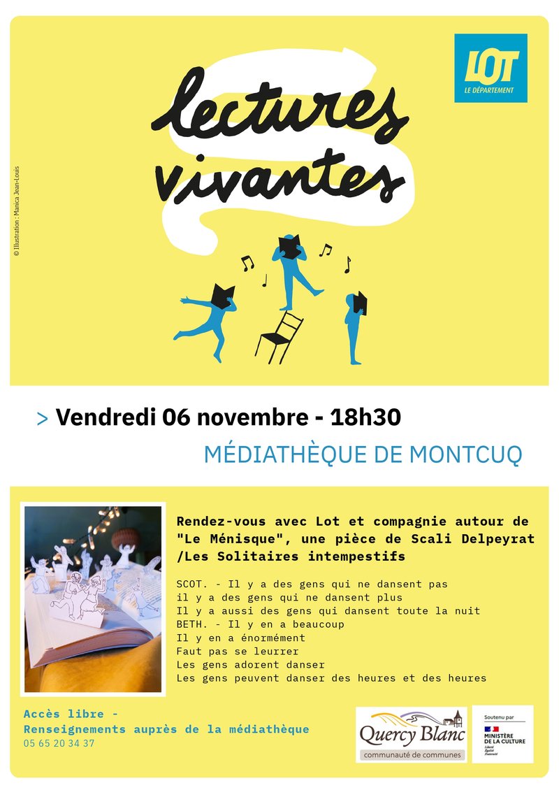 Lectures vivantes à Montcuq-en-Quercy-Blanc