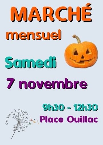 Marché mensuel à Deyme