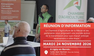 Réunion d'information transmission 2026