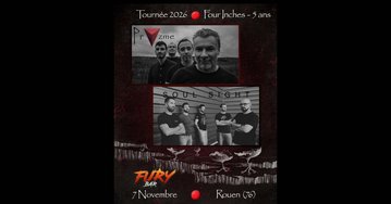Concert rock prog / rock alt - metal avec Pryzme et Soul sight au Fury bar