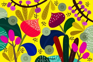 Atelier graines d'artistes : fresque du printemps