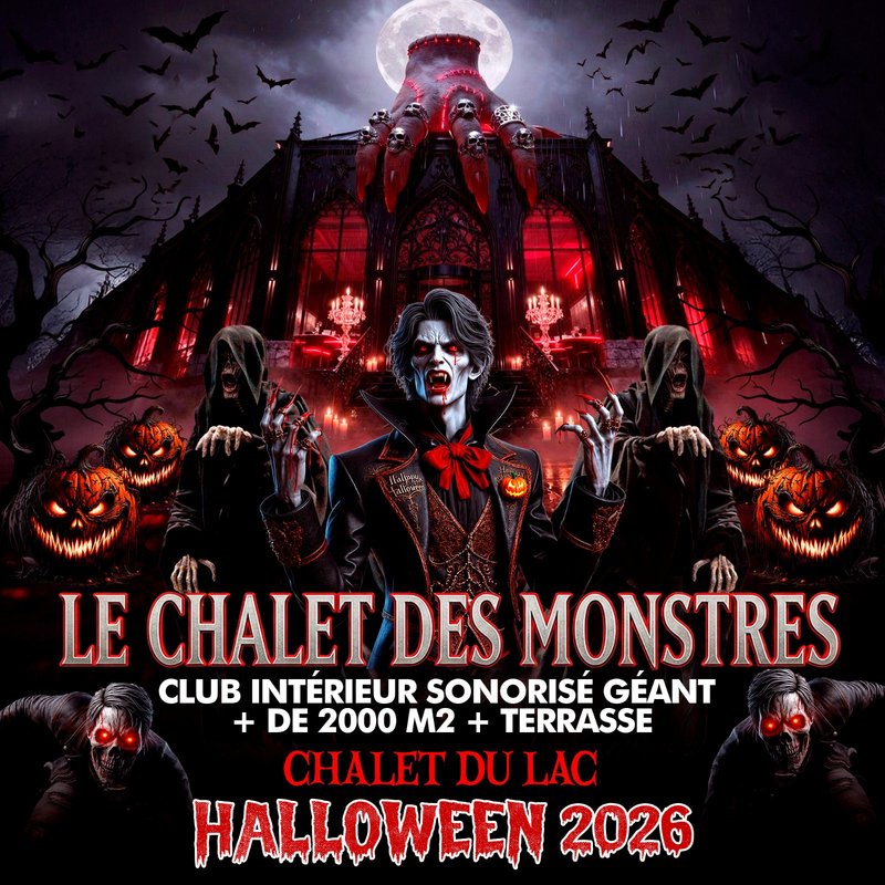 LE CHALET DES MONSTRES HALLOWEEN PARTY GEANTE + DE 2500 M2