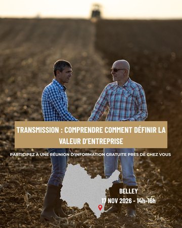 [Retraite et transmission d'exploitation] Comprendre comment définir la valeur d'entreprise (BELLEY)