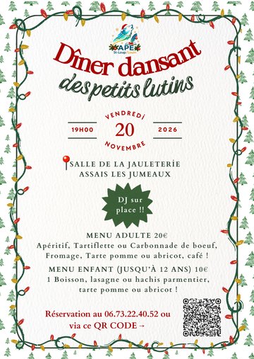 Dîner dansant des petits lutins