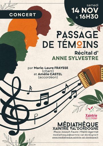 Passage de témoins : récital d'Anne Sylvestre