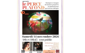 Le perce plafond : ciné concert horizontal
