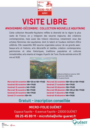 Visite libre collection Nouvelle Aquitaine