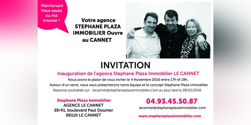 Inauguration Agence Le Cannet Stephane Plaza Immobilier Le