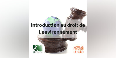 Formation " Introduction au droit de l'environnement"