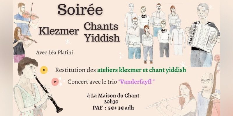 ▲▲ANNULÉ▲▲ Soirée Klezmer et Chant Yiddish